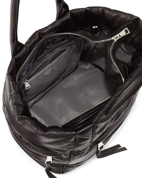 prada bomber nappa tote|Prada Livermore.